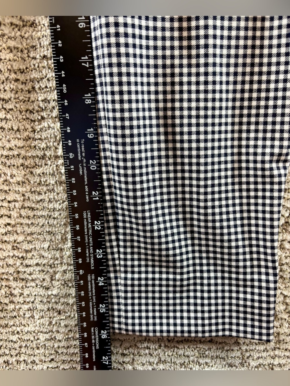 NWT J. Crew Women’s Size 2 Black-White Gingham Checkered Cameron Pants - Picture 7 of 11